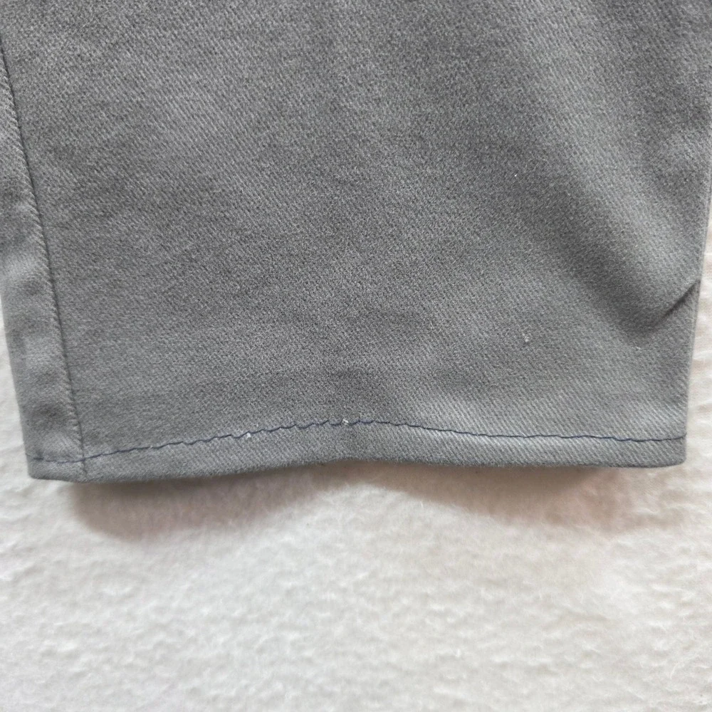 Banana Republic Chino Pants Mens 30x27 Grey Slim‎ Fit Hemmed Cotton Twill